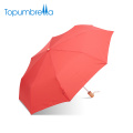 Os produtos 2018 tendentes de pouco peso imprimiram o guarda-chuva da chuva de 3 dobras com logotipo